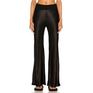 Enza Costa Satin Bias Pants In Black